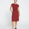 Afternoon Tee Dress - Brick Red