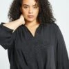 Sol Cupro Blouse - Black