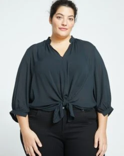 Sol Voile Blouse - Black