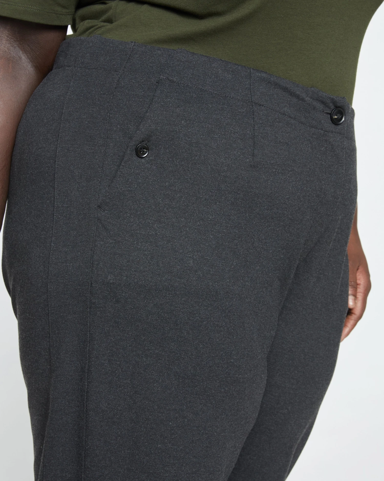 Audrey Tailored Ponte Pants - Graphite - Image 2