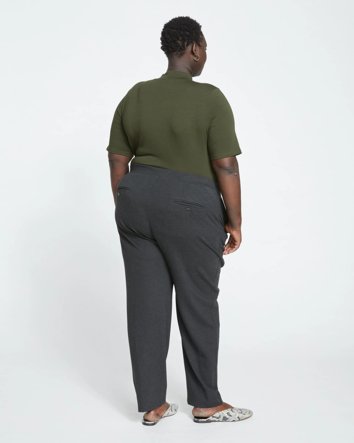 Audrey Tailored Ponte Pants - Graphite - Image 4