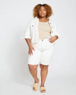 Bae Denim Shorts - White