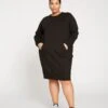 Bree Sweatshirt Dress - Black