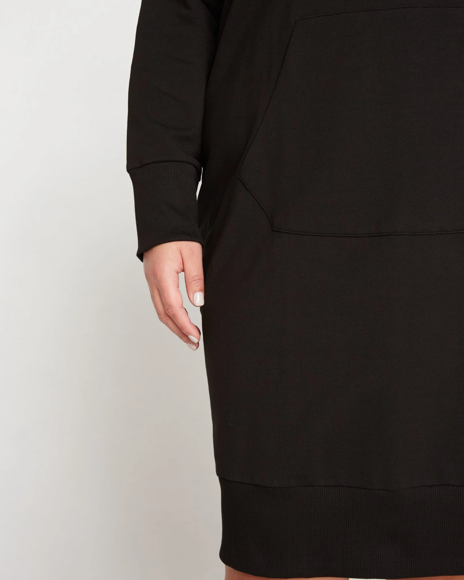 Bree Sweatshirt Dress - Black - Image 2