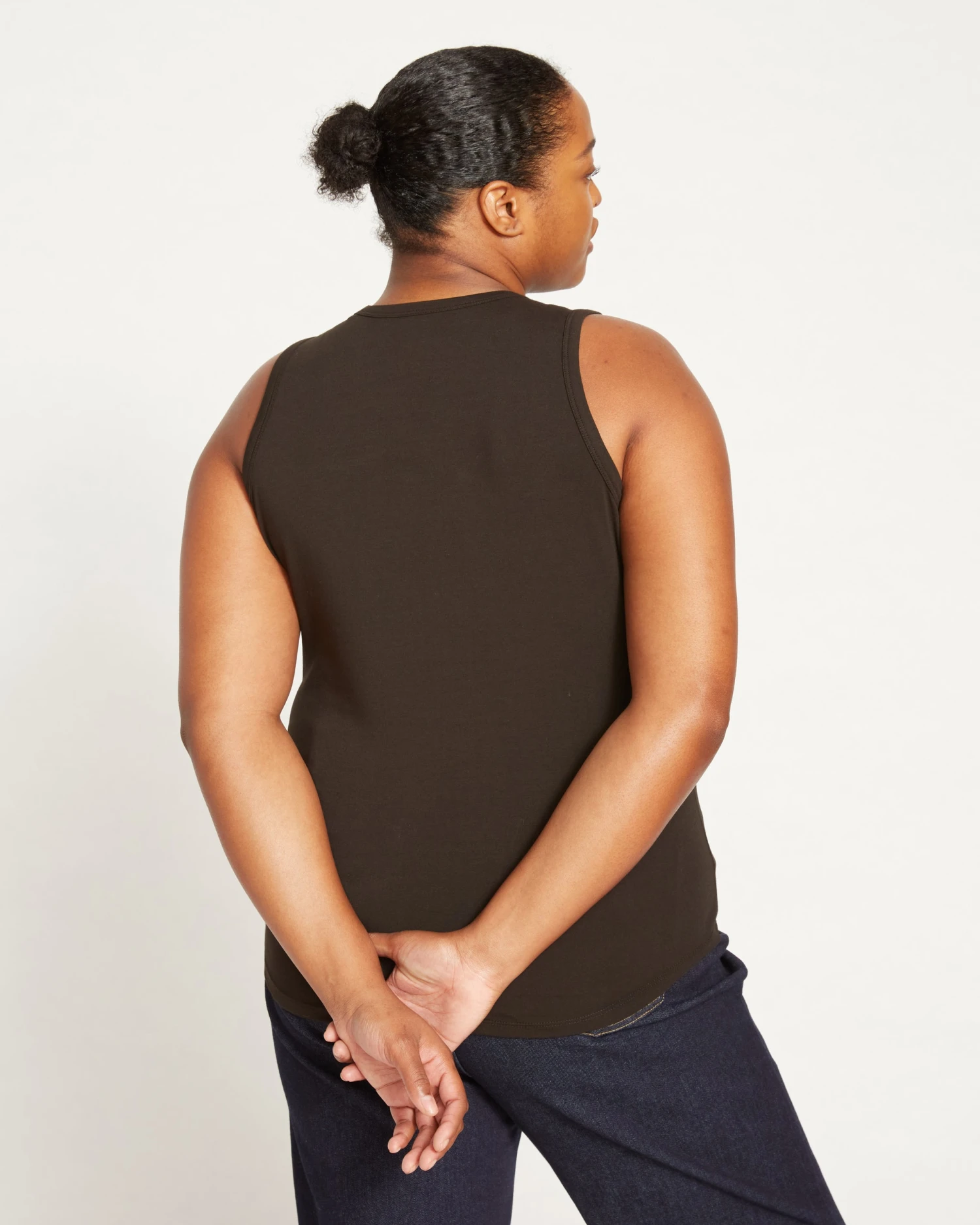 Cai High Neck Tank - Black - Image 5