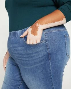 ComfortDenim Dont Call Them Jeggings - Western Blue Wash