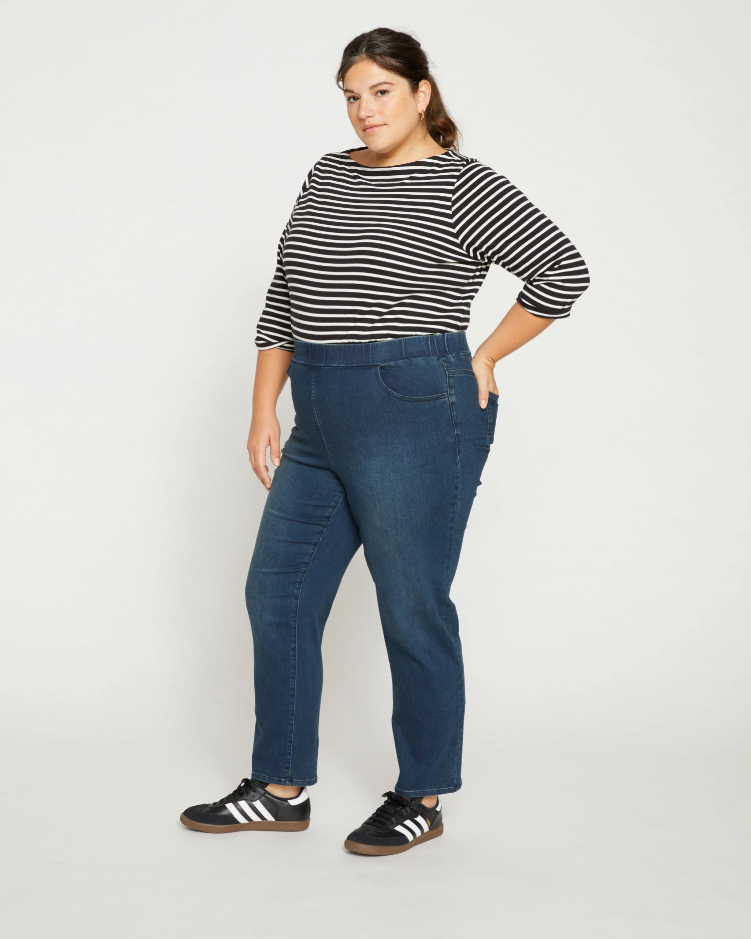 ComfortDenim Stovepipe Jeans 28 Inch - Midnight Indigo - Image 3