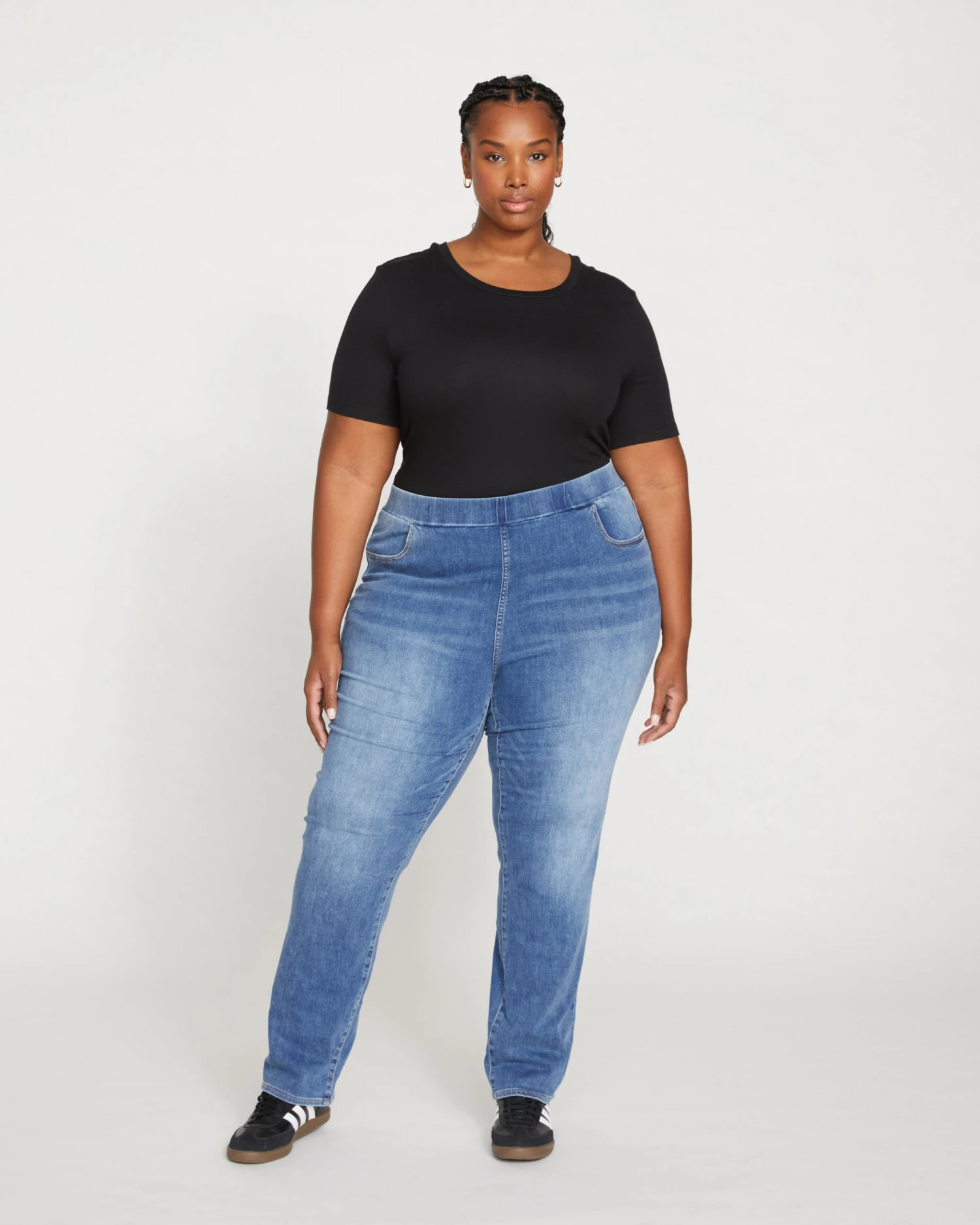 ComfortDenim Stovepipe Jeans 32 Inch - Western Blue Wash