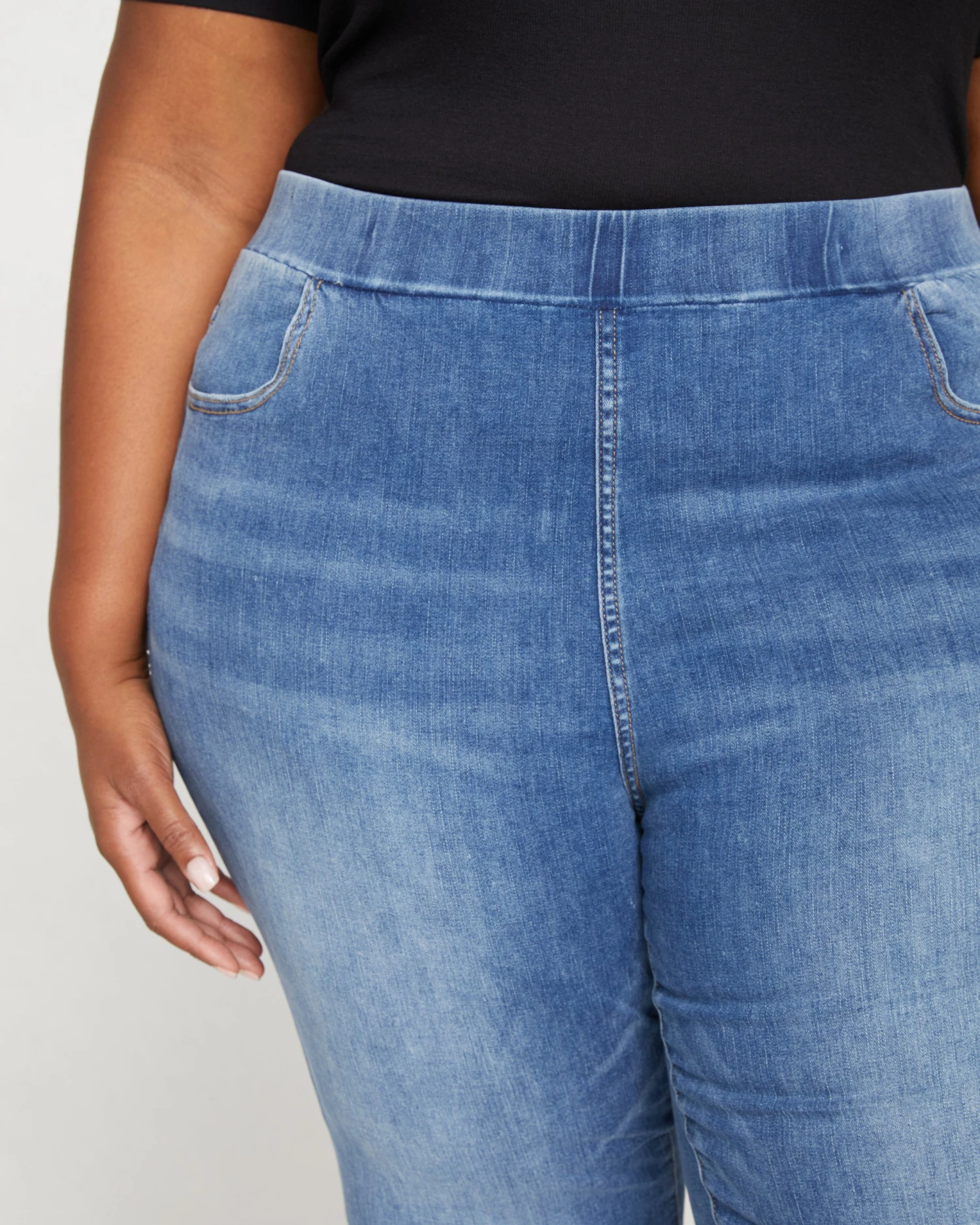 ComfortDenim Stovepipe Jeans 32 Inch - Western Blue Wash - Image 2