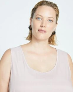 Cooling Stretch Cupro Tank - Dried Rose