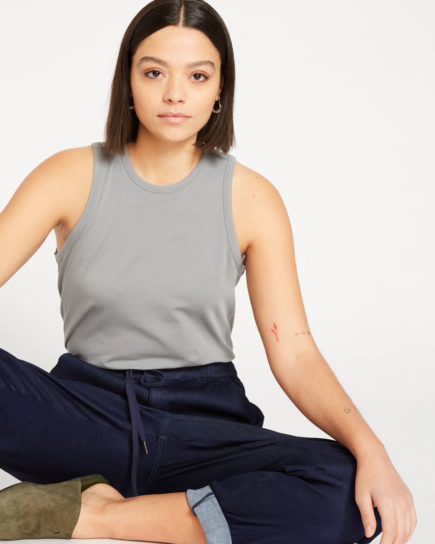 ComfortDenim Drawstring Jean Trouser - Dark Indigo - Image 6