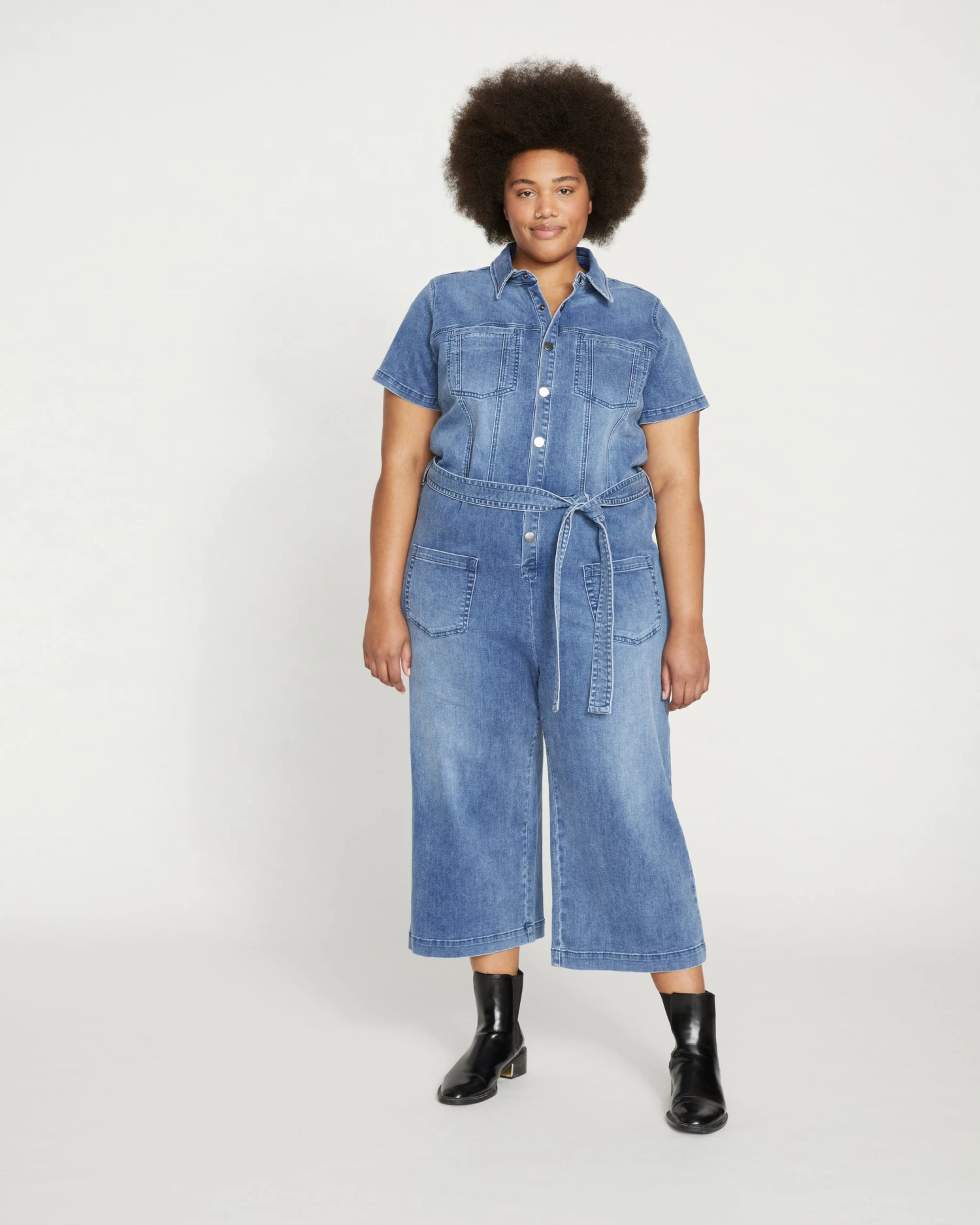 Kate Denim Jumpsuit - Austin Blue - Image 5