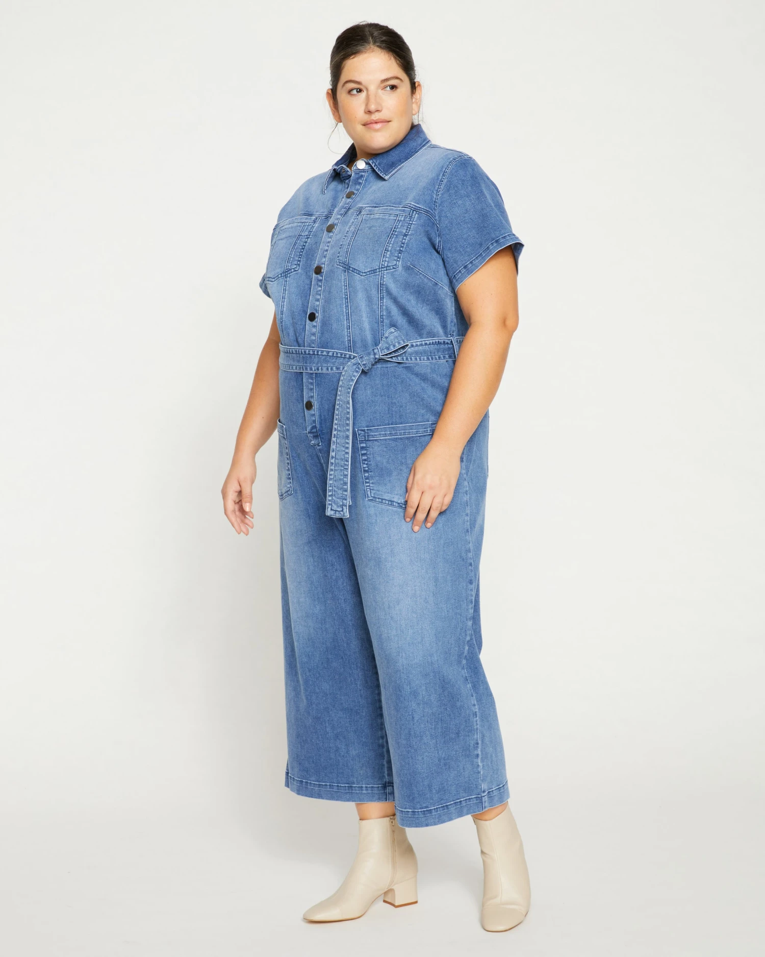 Kate Denim Jumpsuit - Austin Blue - Image 3