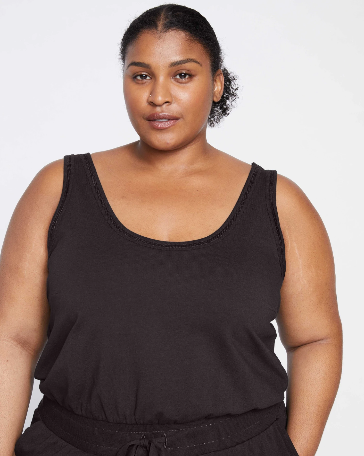 Superfine French Terry Jumpsuit - Black - Image 3