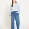 Elastic Waist Weekend Jeans - True Blue