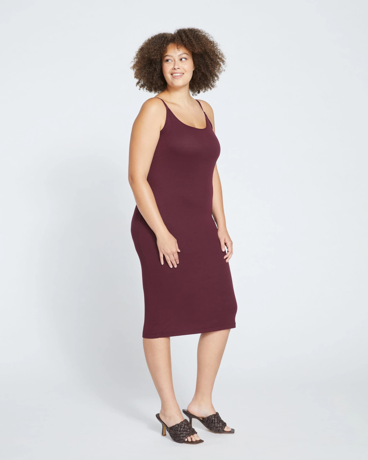 Foundation Cami Dress - Black Cherry - Image 3