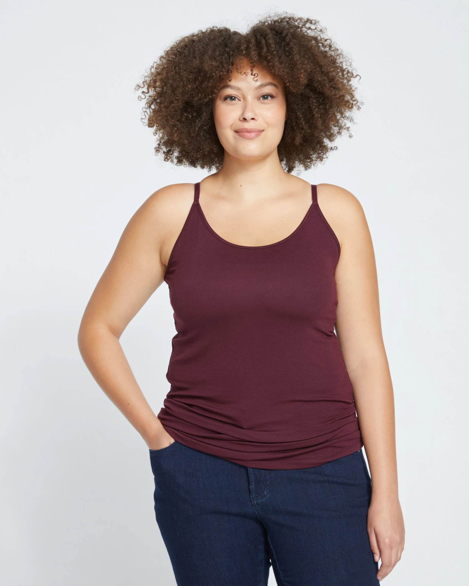 Foundation Camisole - Black Cherry - Image 2