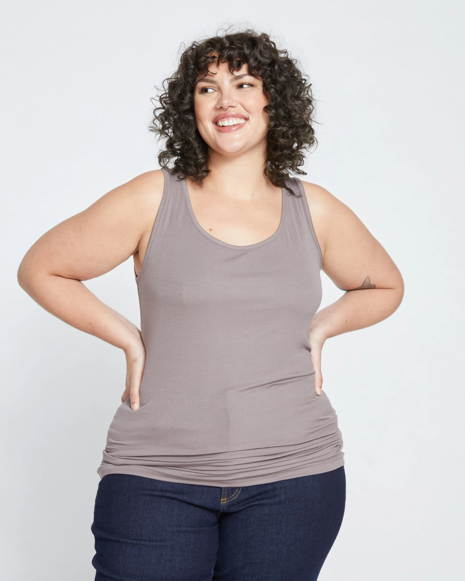 Foundation Tank - Nutmeg