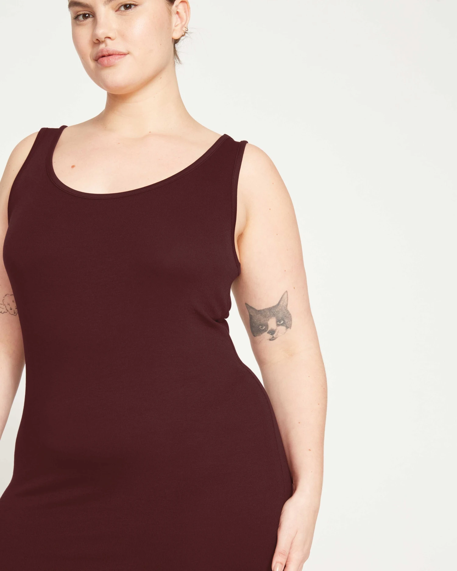 Foundation Tank Dress - Black Cherry