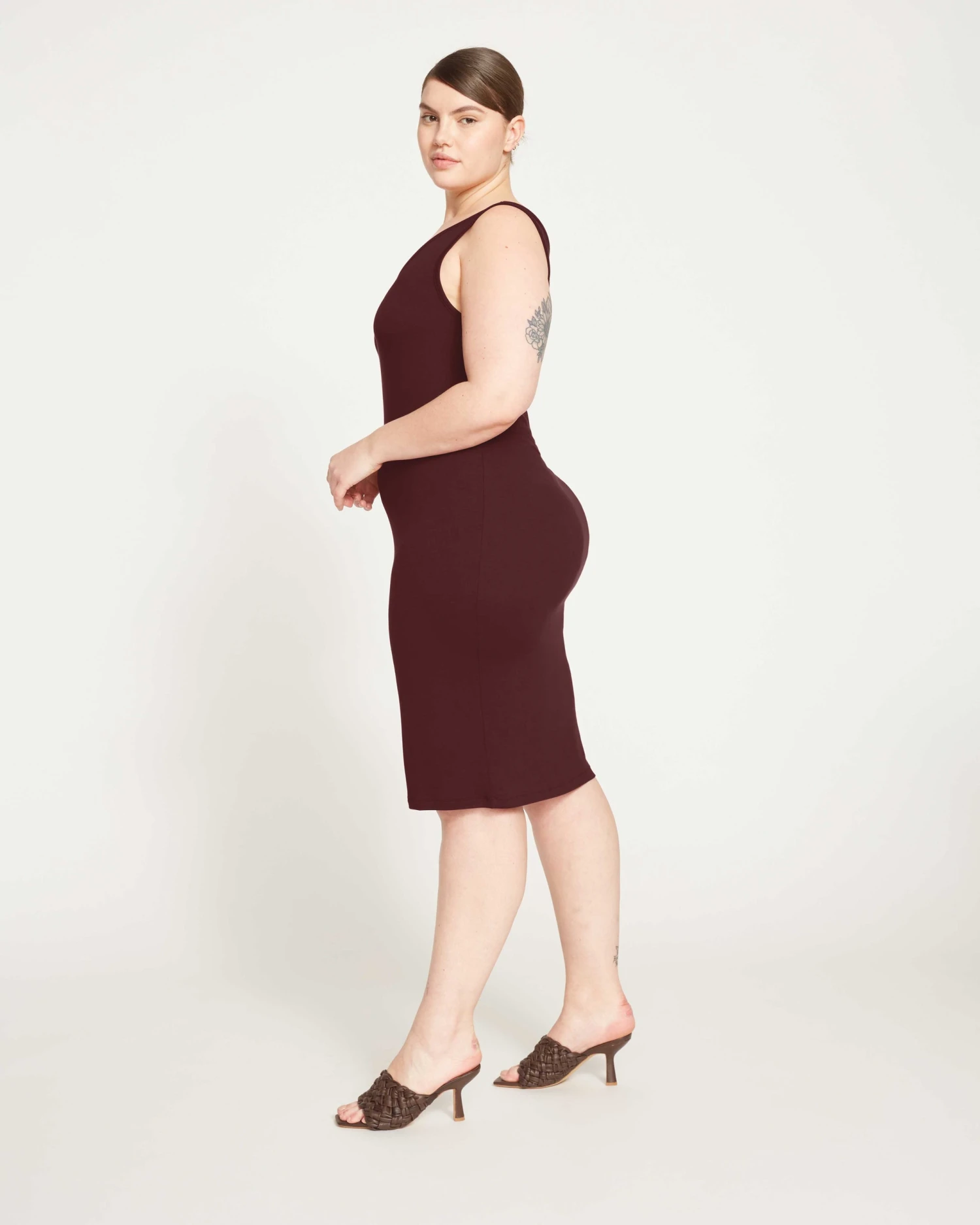 Foundation Tank Dress - Black Cherry - Image 4