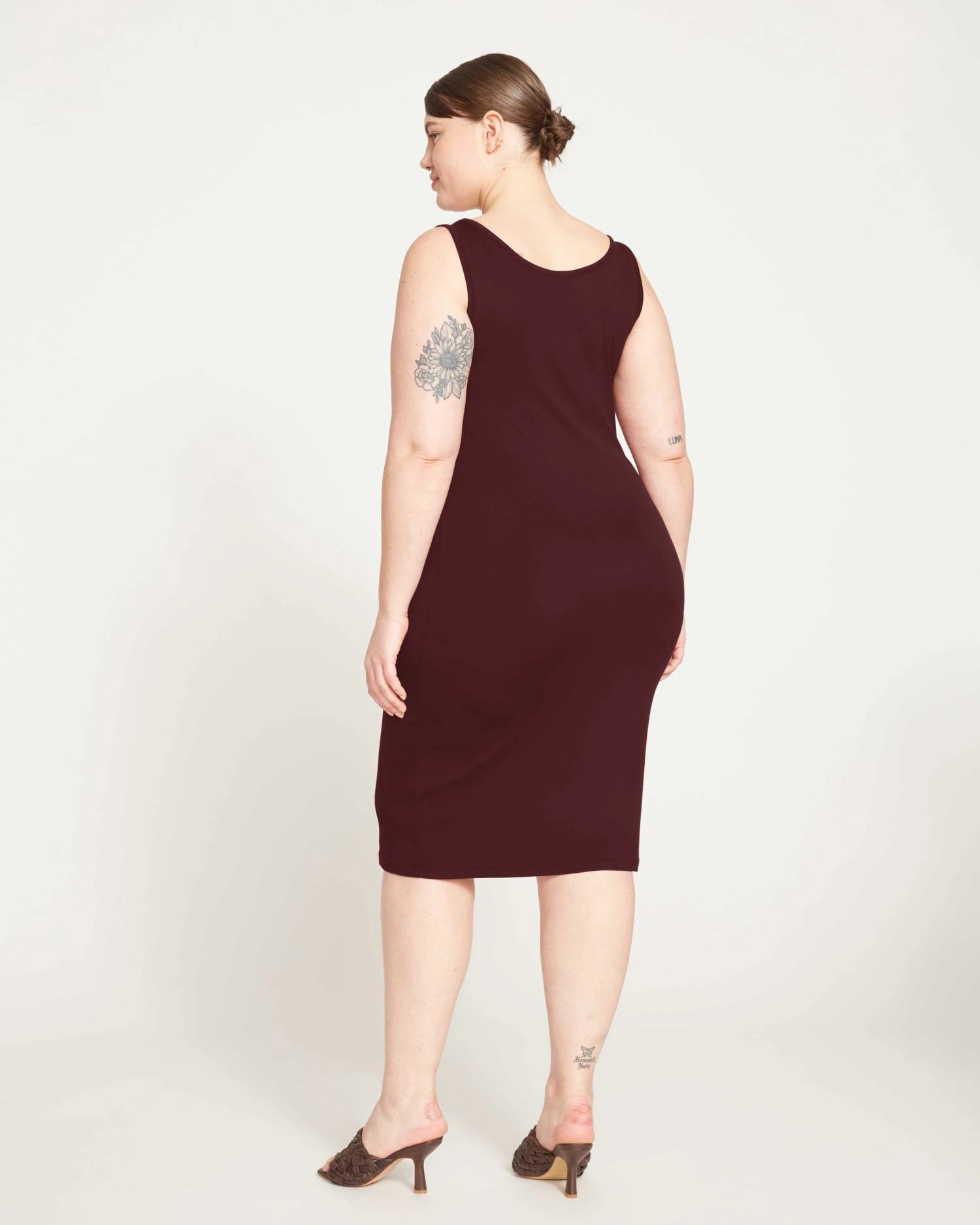 Foundation Tank Dress - Black Cherry - Image 5