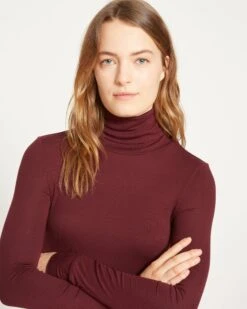 Foundation Turtleneck - Black Cherry