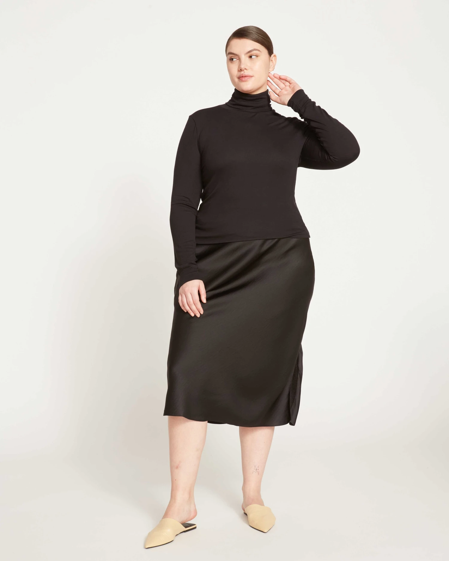Foundation Turtleneck - Black - Image 3