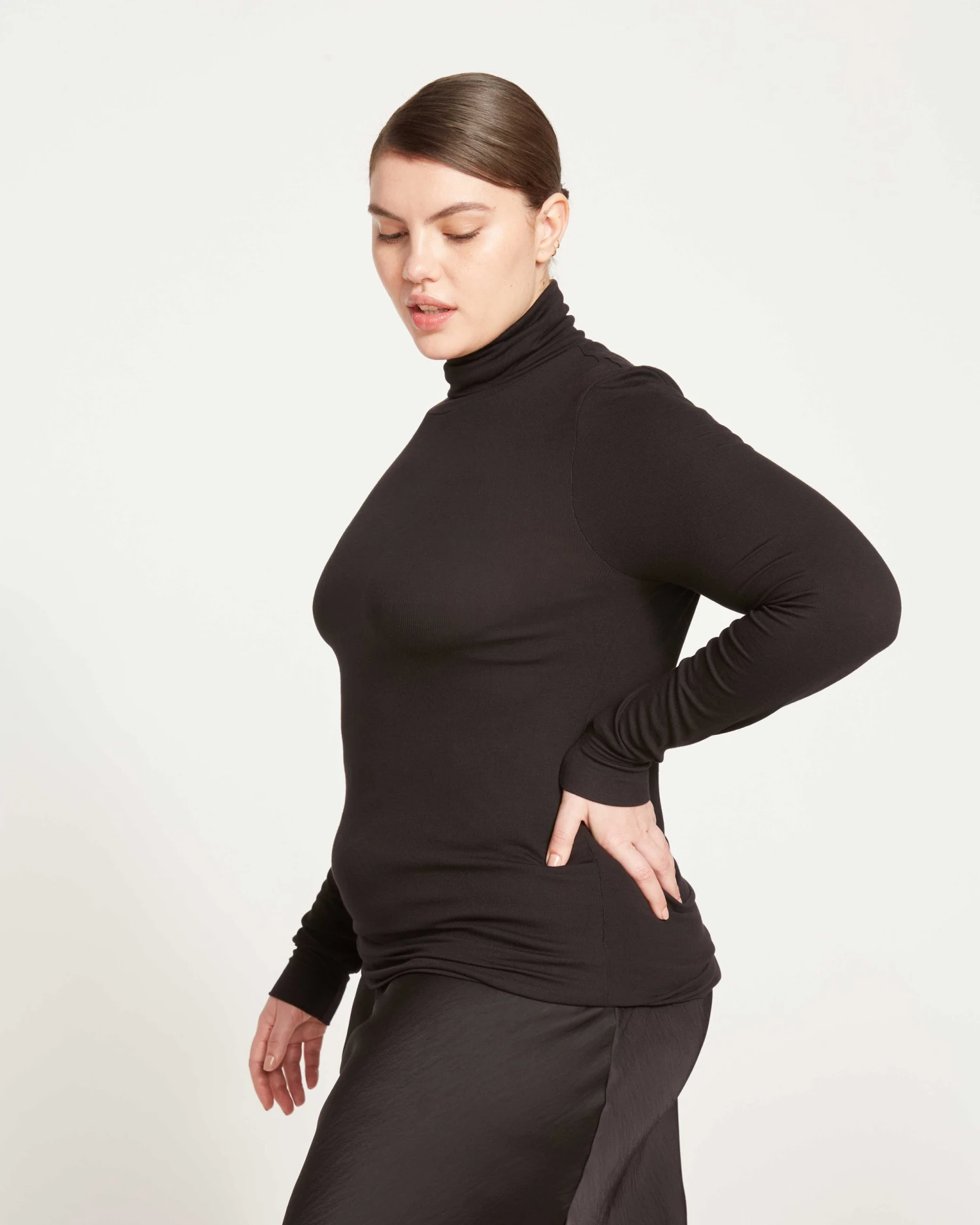 Foundation Turtleneck - Black - Image 4