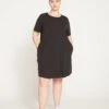 Halie T-Shirt Dress - Black