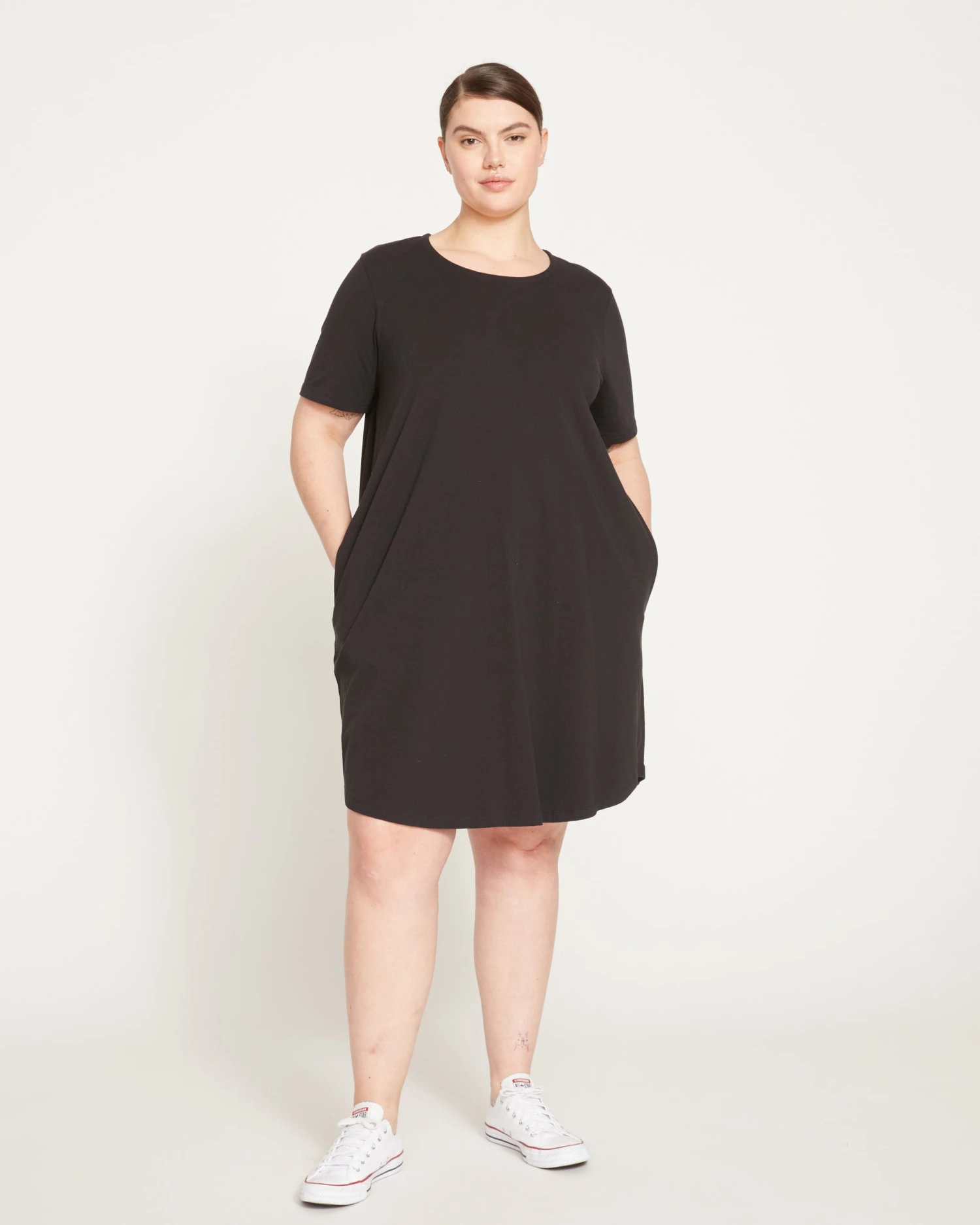 Halie T-Shirt Dress - Black