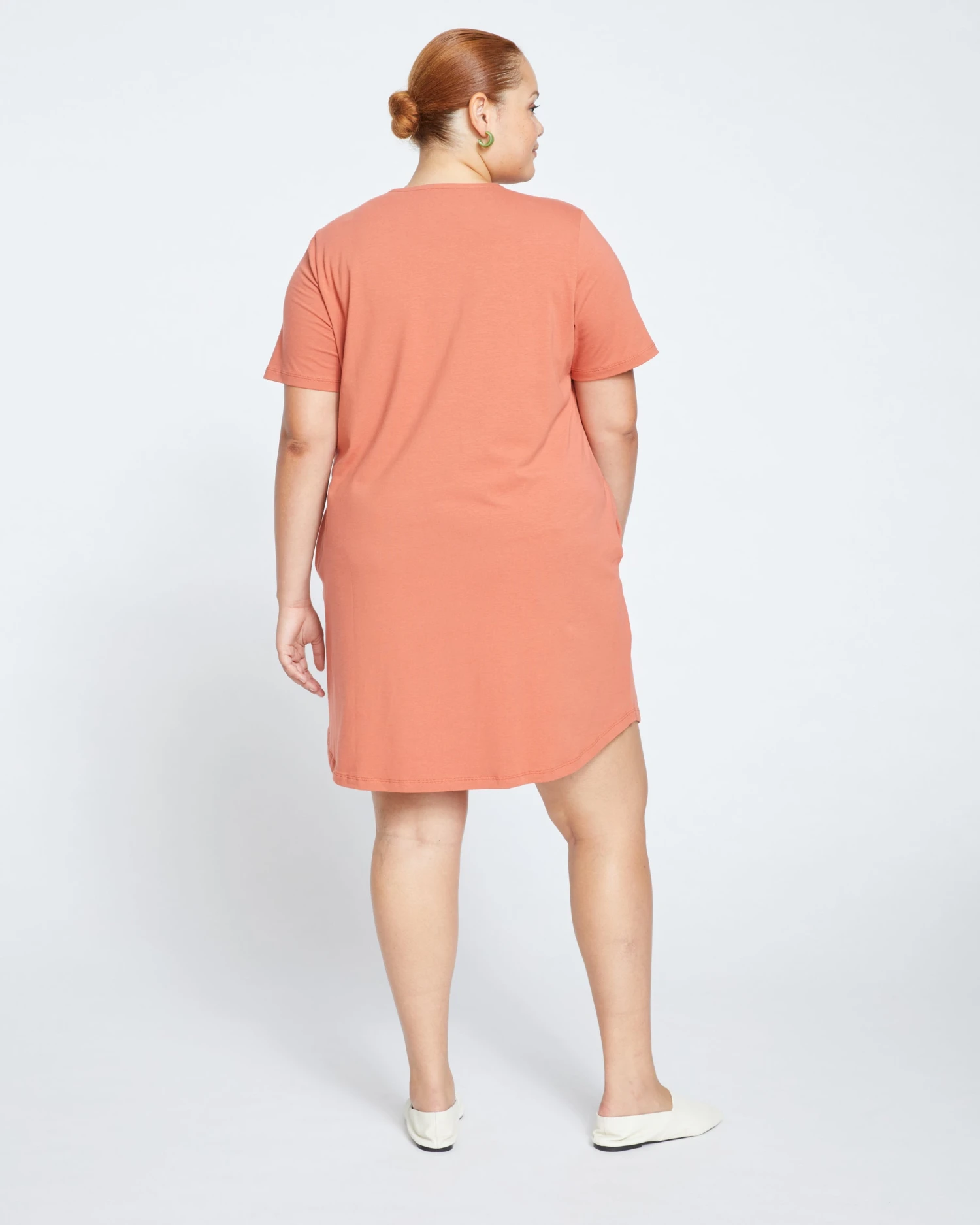 Halie T-Shirt Dress - Earthen Red - Image 4