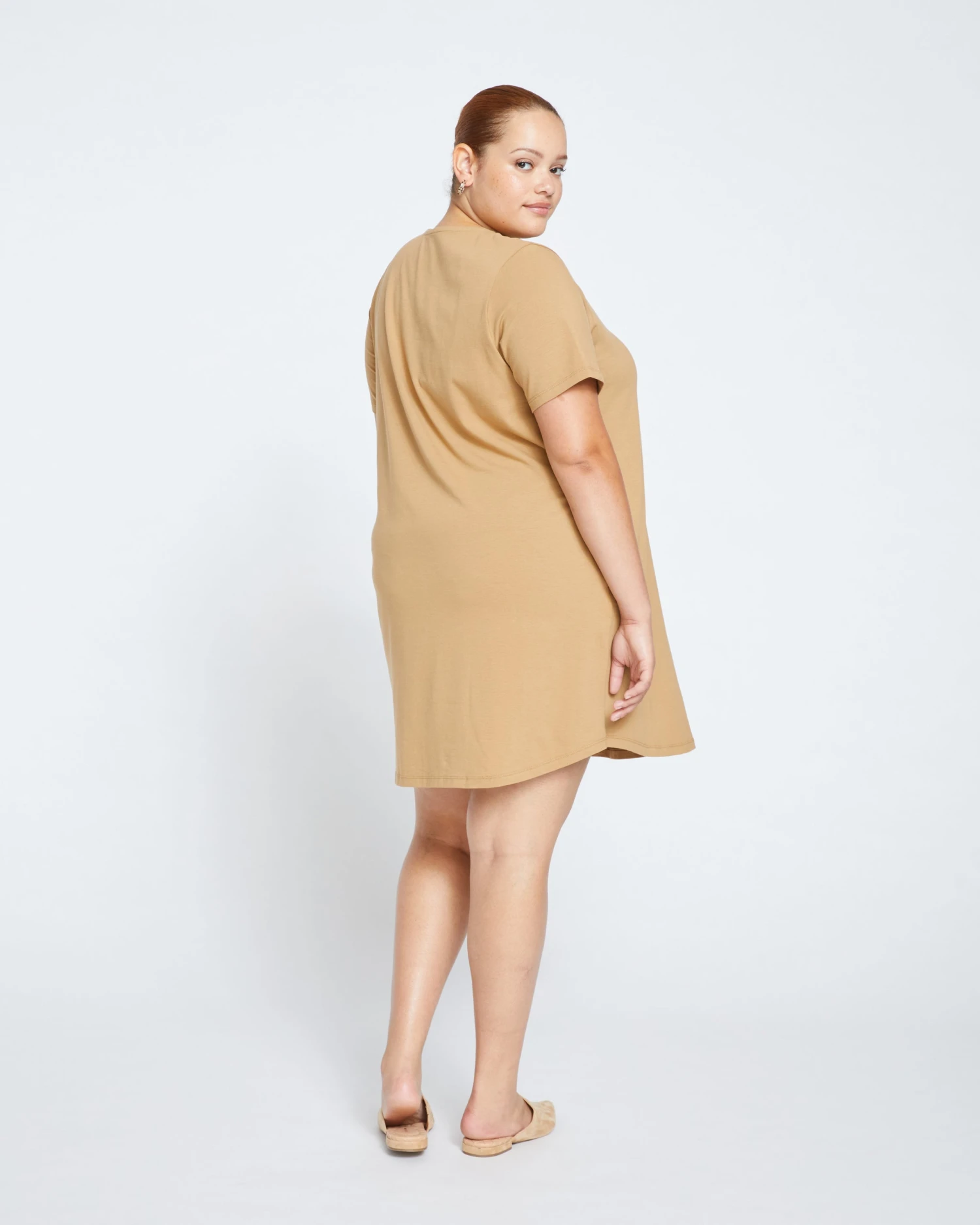 Halie T-Shirt Dress - Vintage Khaki - Image 4