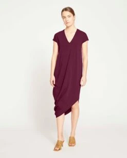 Iconic Geneva V-Neck Dress - Jam