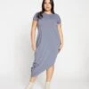 Iconic Geneva Dress - Steel Blue
