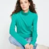Close Fit Turtleneck - Green Lake