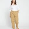 Karlee Stretch Cotton Twill Cargo Pants - Vintage Khaki