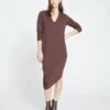 Iconic Long Sleeve V-Neck Geneva Dress - Brulee