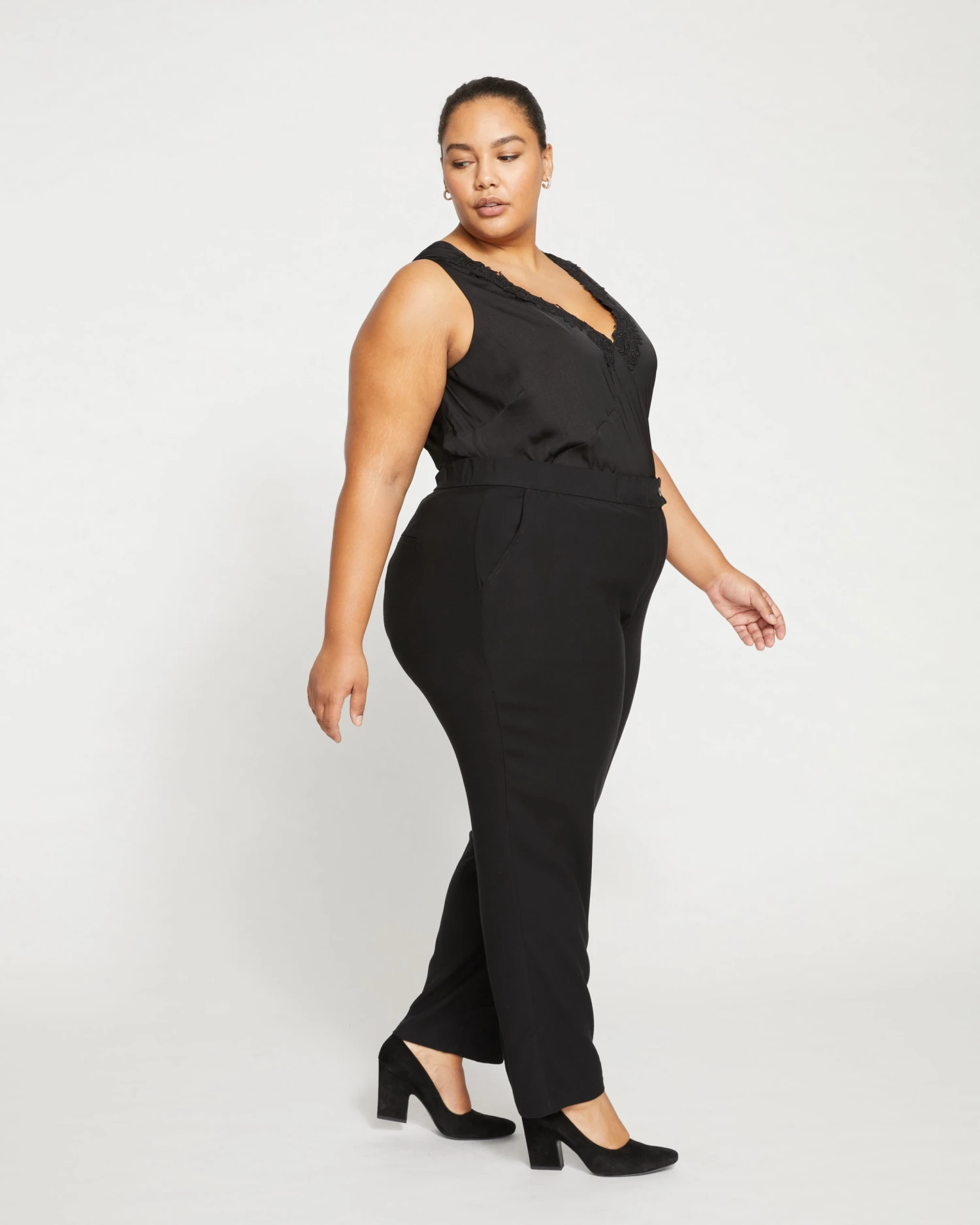 Sante Double Luxe Cigarette Pants - Black - Image 3