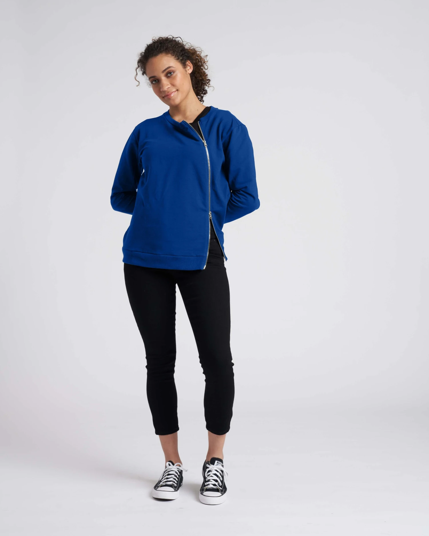 Meridian Zip Pullover - Lapis