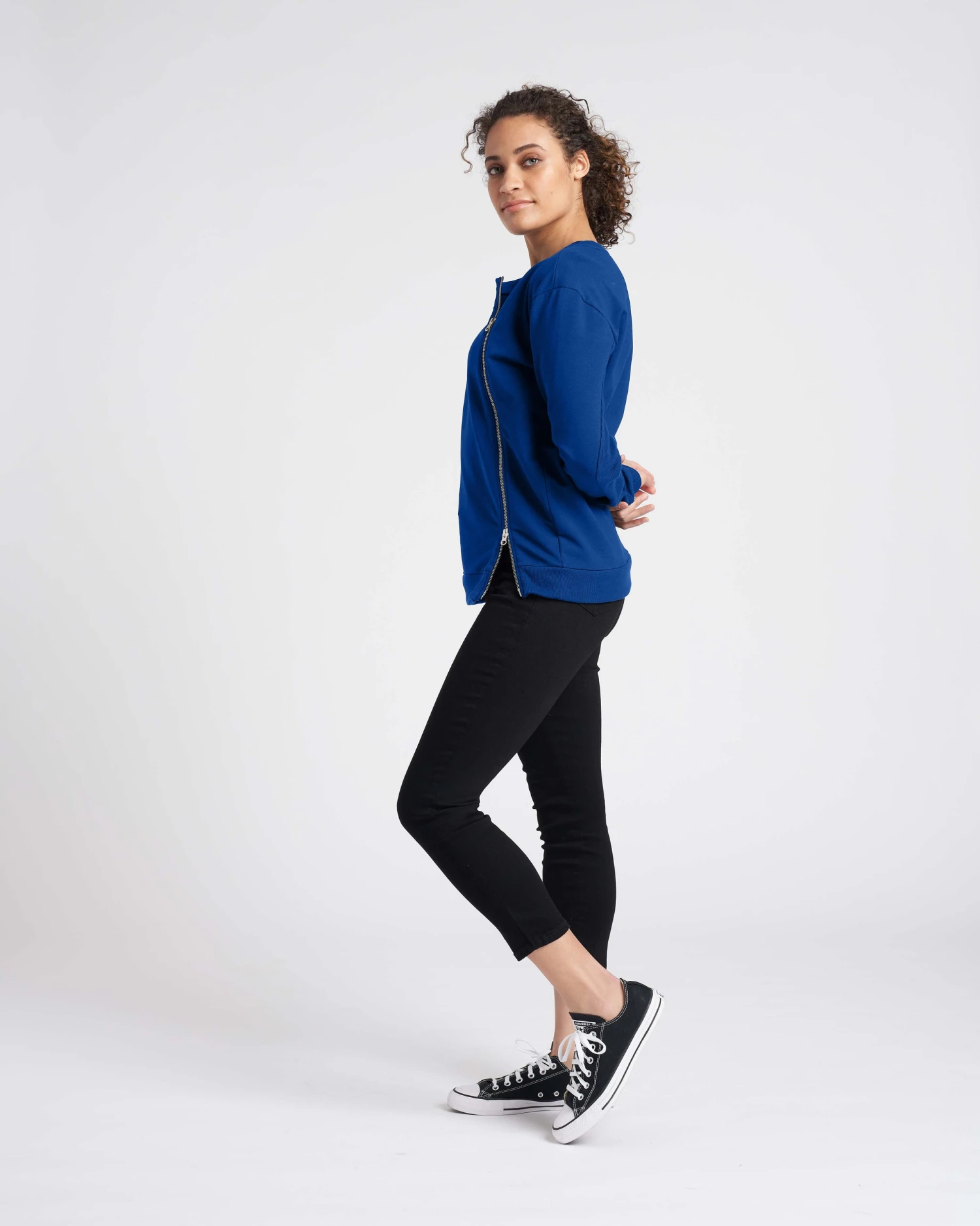 Meridian Zip Pullover - Lapis - Image 2