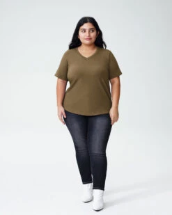 Petite V Rex - Olive