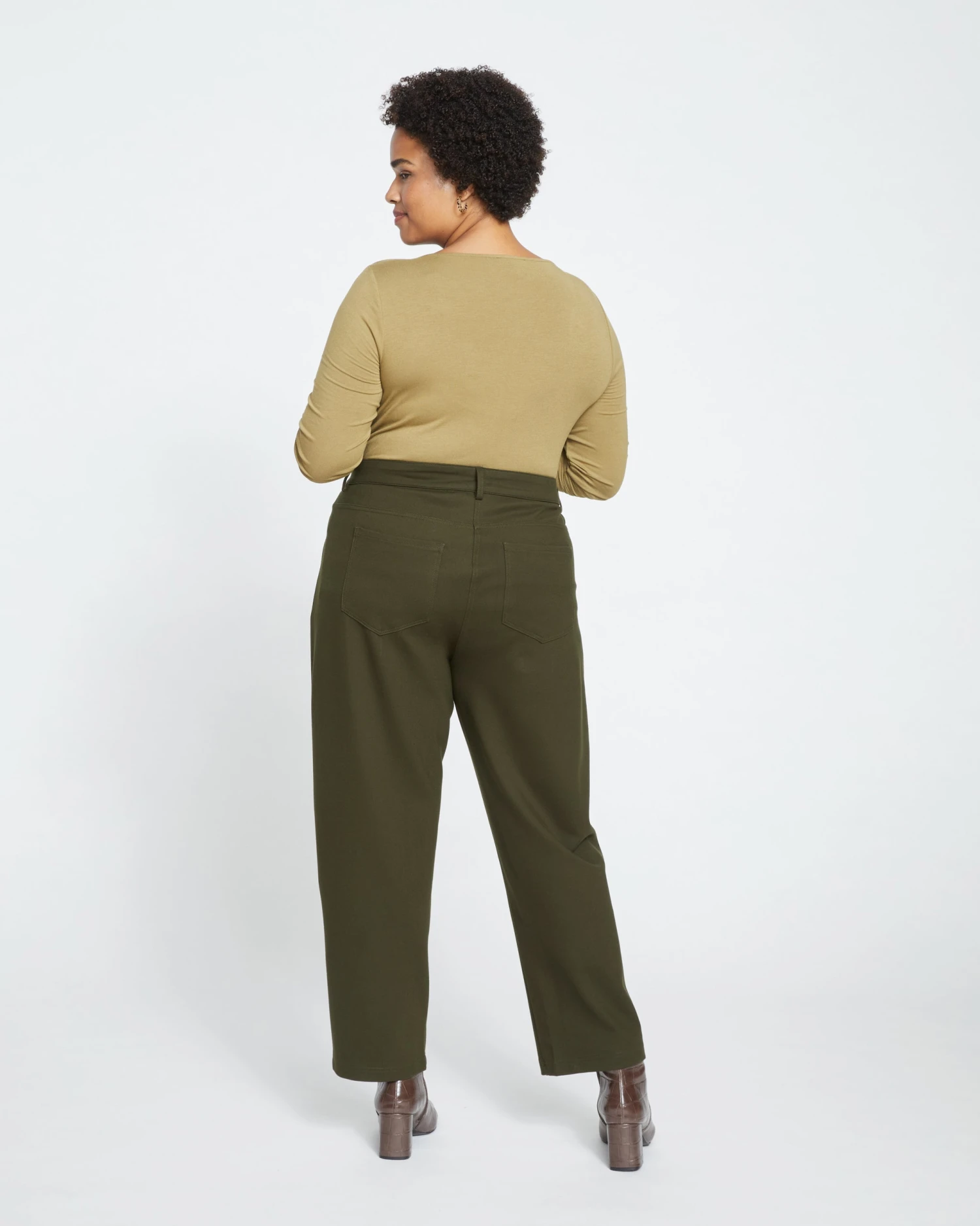 Etta Straight Ponte Pants - Evening Forest - Image 4