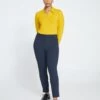 Seine Skinny Ponte Pants - Navy