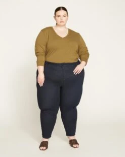 Seine Mid Rise Skinny Jeans 27 Inch - Dark Indigo