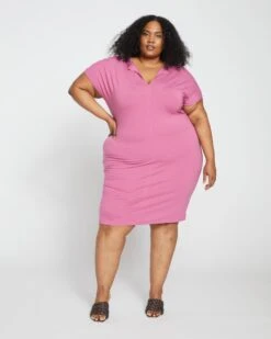 Mini Spritz Divine Jersey Shift Dress - Anemone