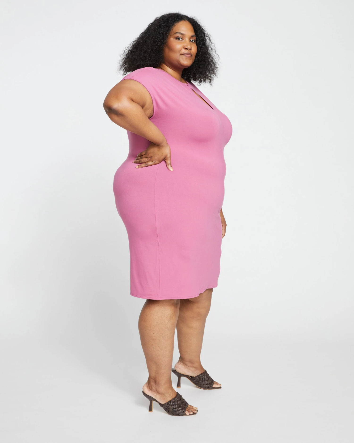 Mini Spritz Divine Jersey Shift Dress - Anemone - Image 3