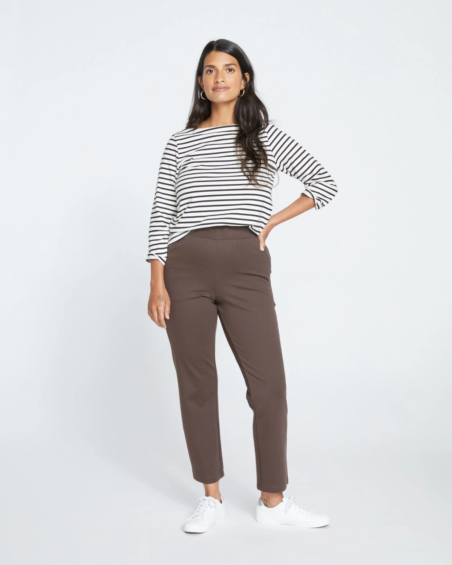 Smart Signature Ponte Pants - Earth - Image 2