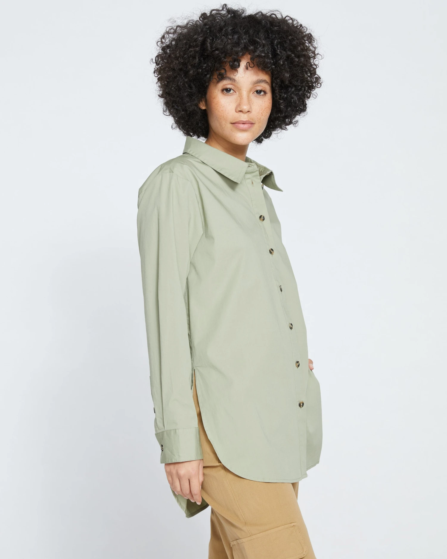 The Big Button-Down - Dried Sage - Image 3