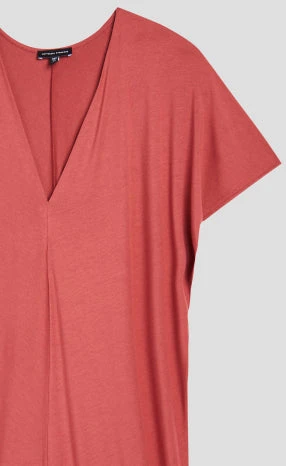 Petite Teresa Liquid Jersey V Neck Dress - Cinnamon - Image 2