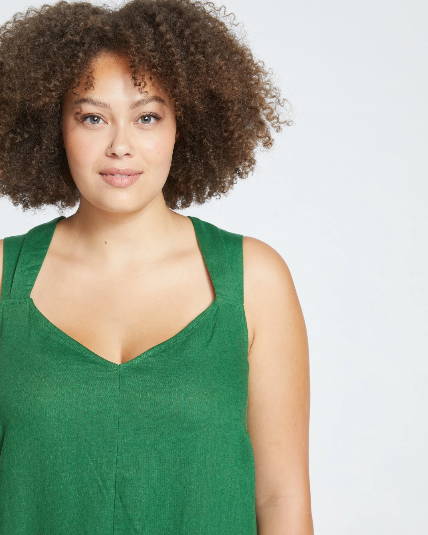 Begonia Tiered Linen Dress - Jardin - Image 2